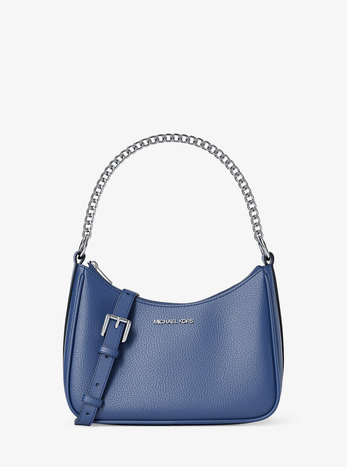 Jet Set Large Pebbled Leather Convertible Crossbody Bag