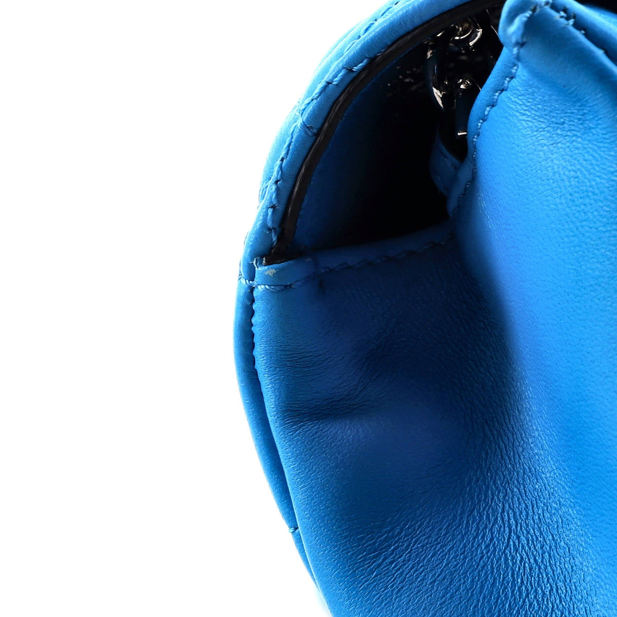 Virtus Chain Flap Shoulder Bag Quilted Leather Mini