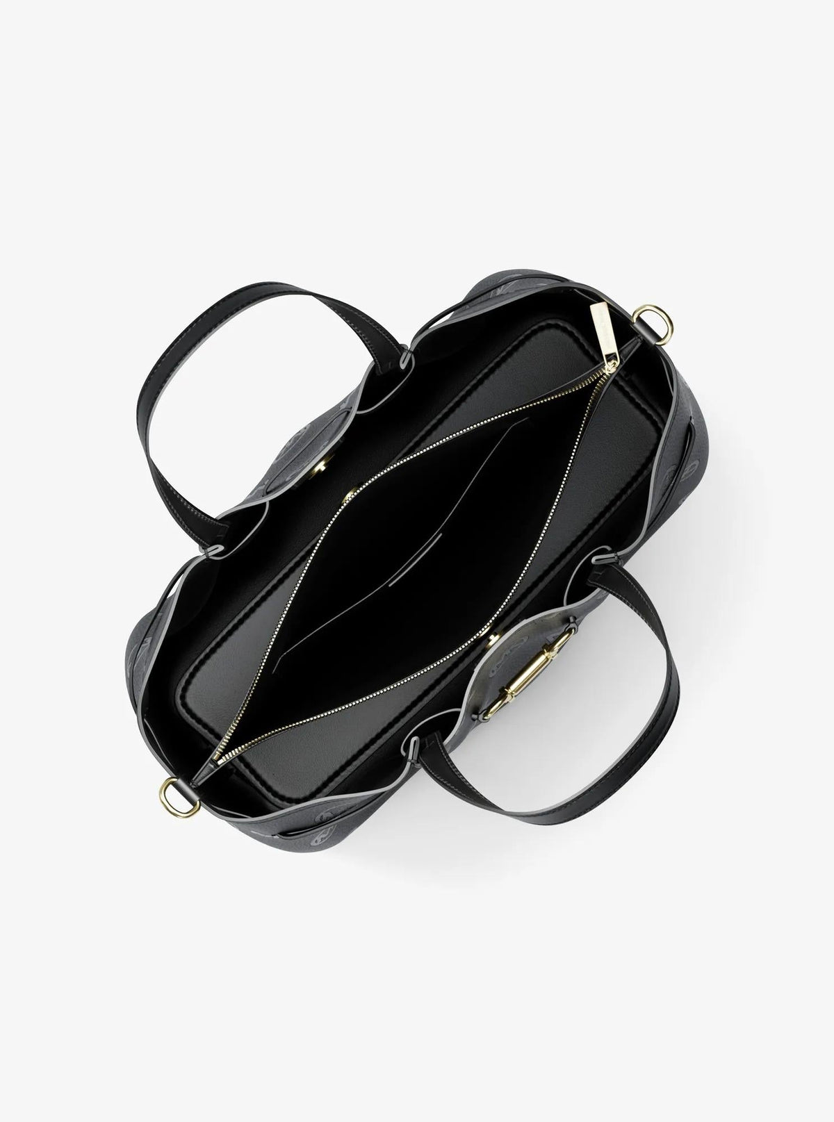 Carson Medium Logo Debossed Satchel