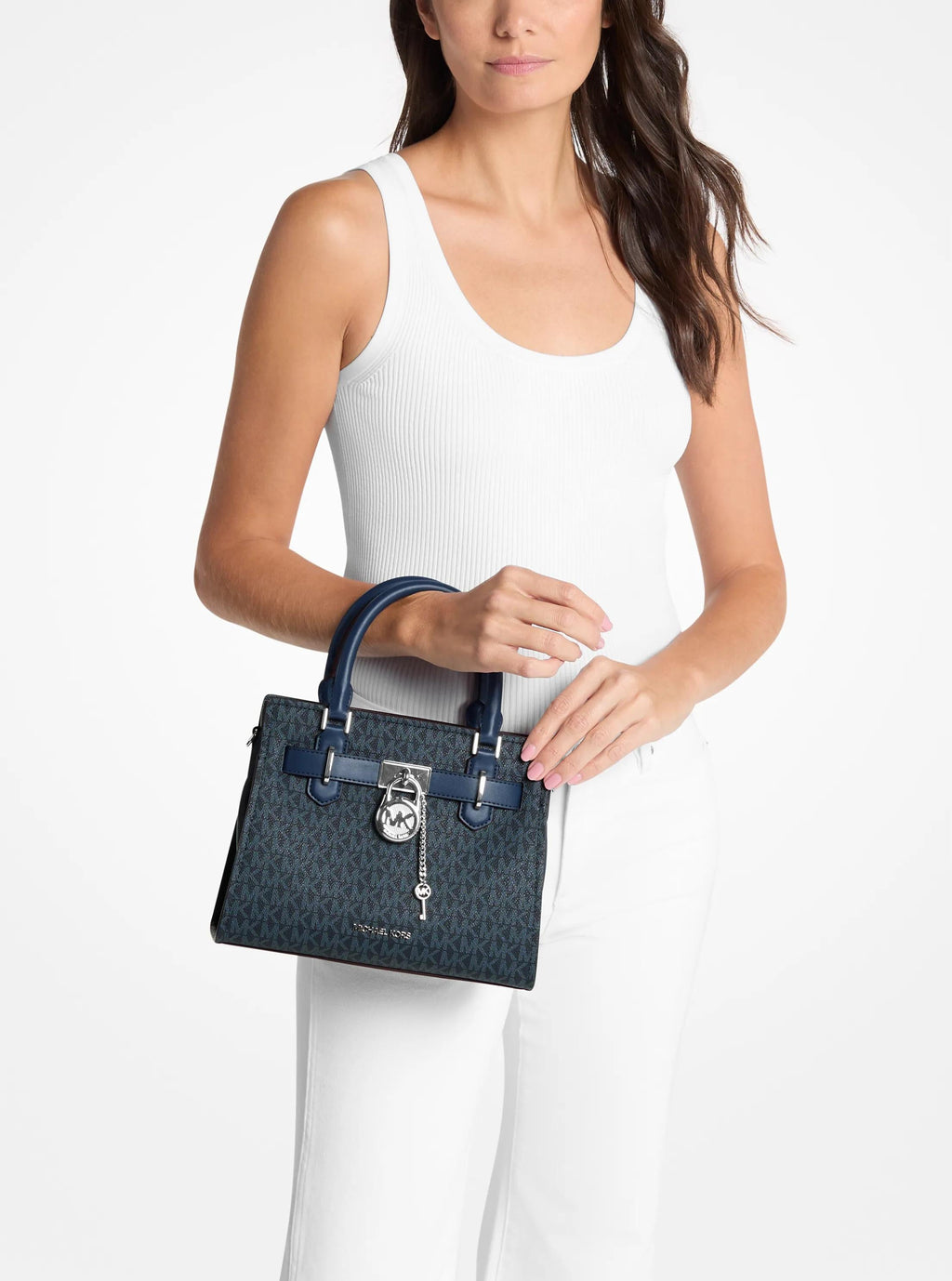 Hamilton Small Signature Logo Satchel