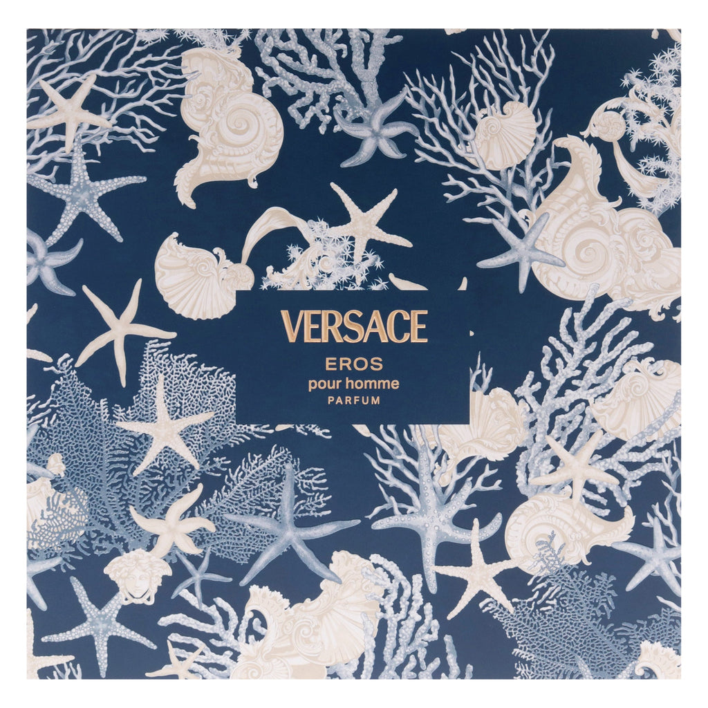 Versace Eros by Versace for Men - 3 Pc Gift Set 3.4oz Parfum Spray, 0.17oz Parfum Spray (Mini), 5oz Shower Gel