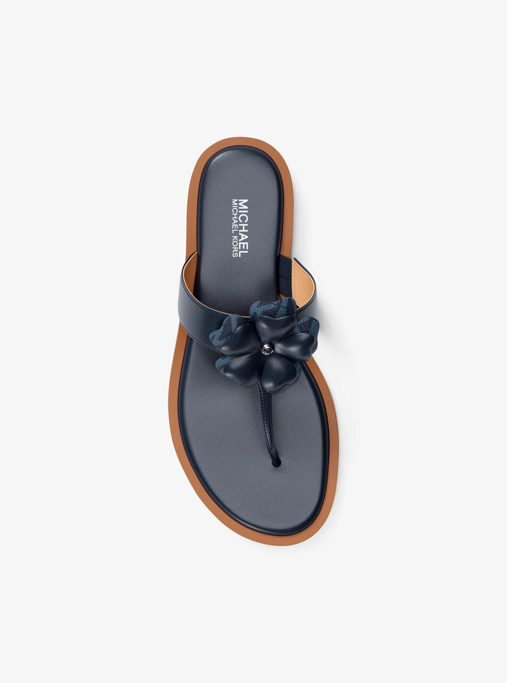 Callie Embellished Signature Logo Trim Thong Sandal