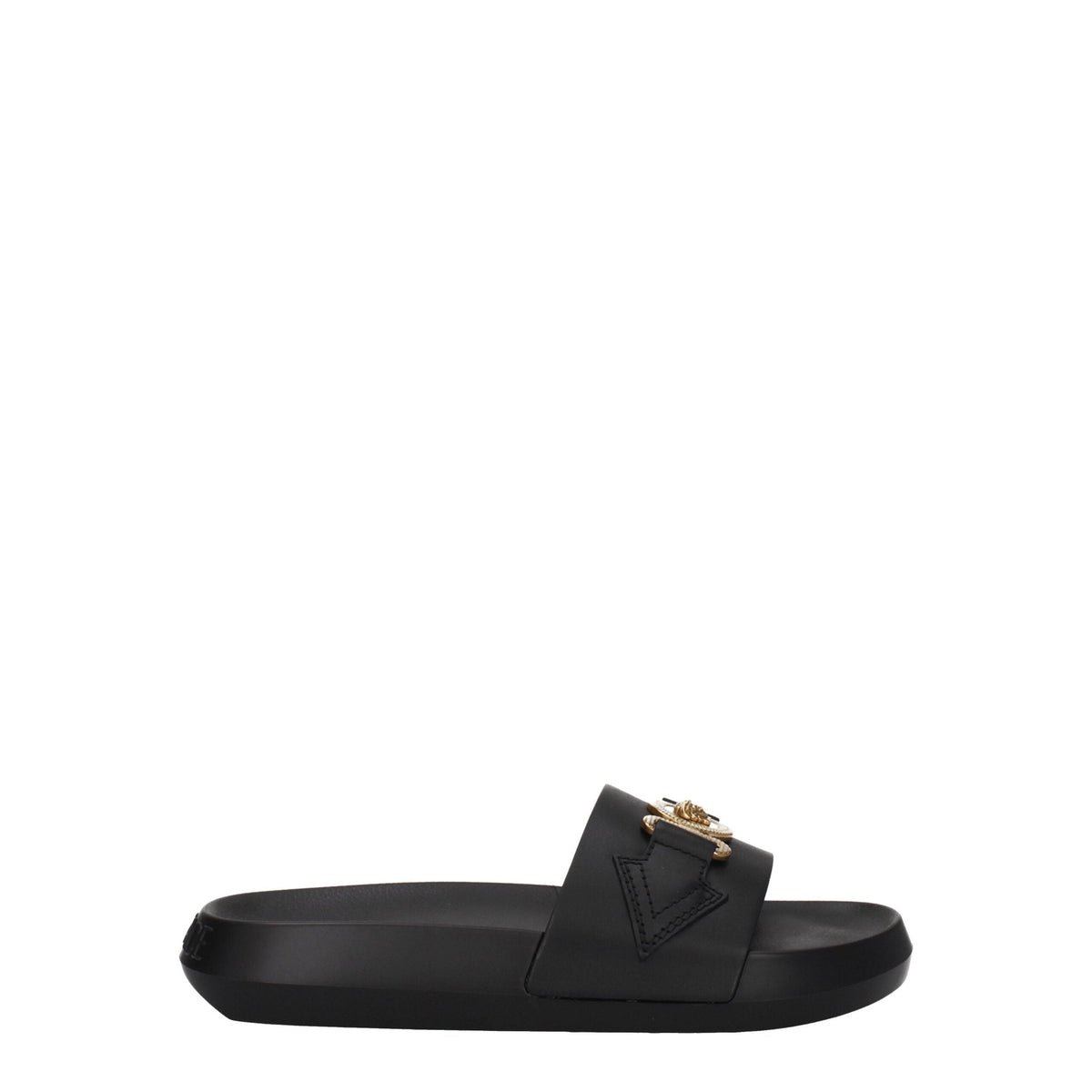 Versace Leather Women's Slippers