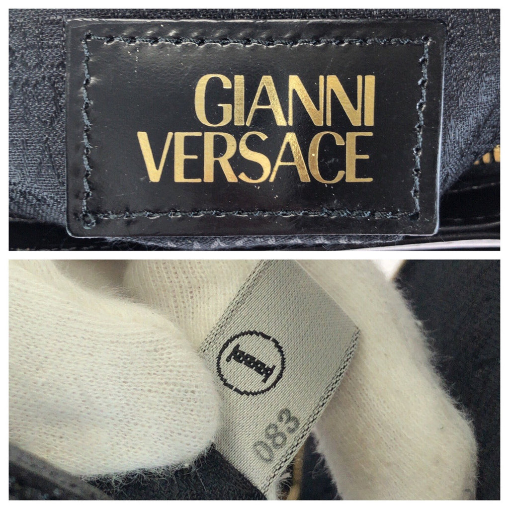 Versace Vintage Leather Handbag Tote