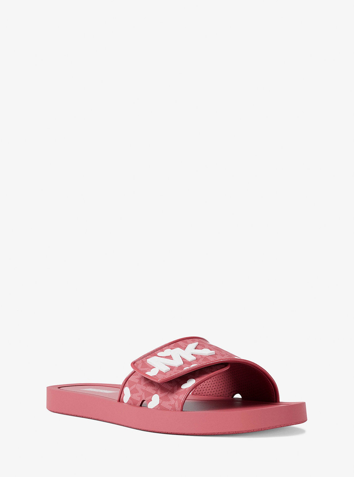 Michael Kors Outlet Palmer Signature Logo Slide Sandal