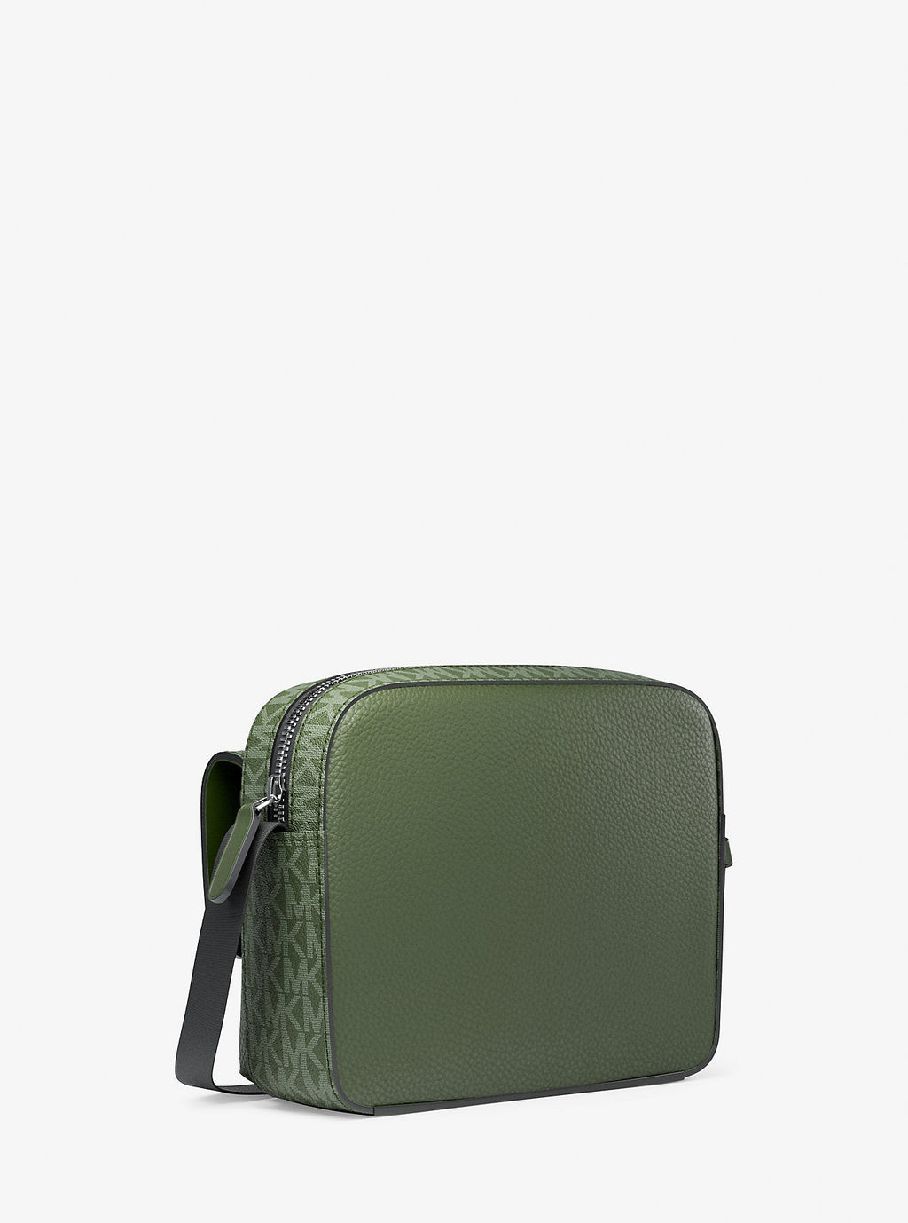 Cooper Medium Pebbled Leather and Signature Logo Camera Crossbody Bag