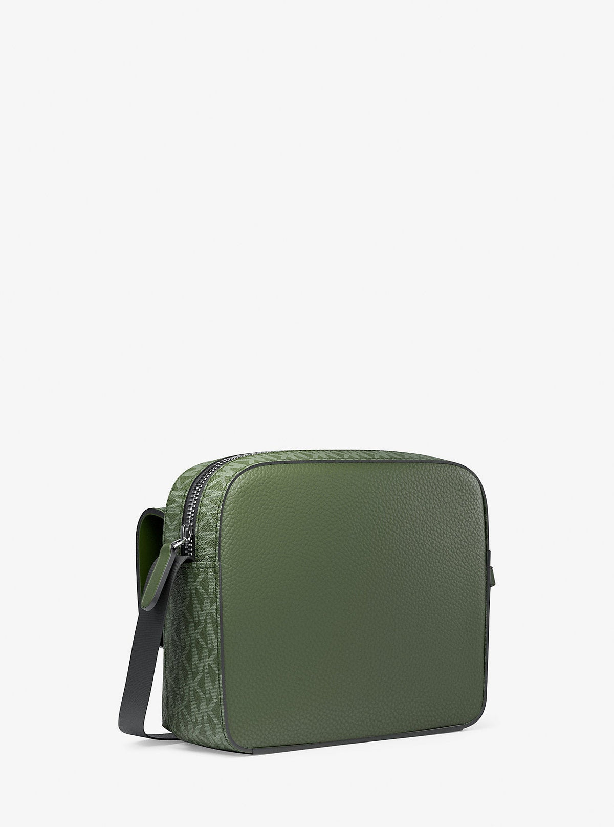 Cooper Medium Pebbled Leather and Signature Logo Camera Crossbody Bag