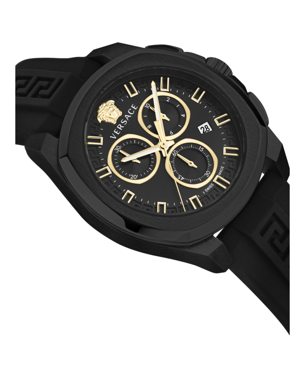 Versace Geo Chrono Silicone Watch