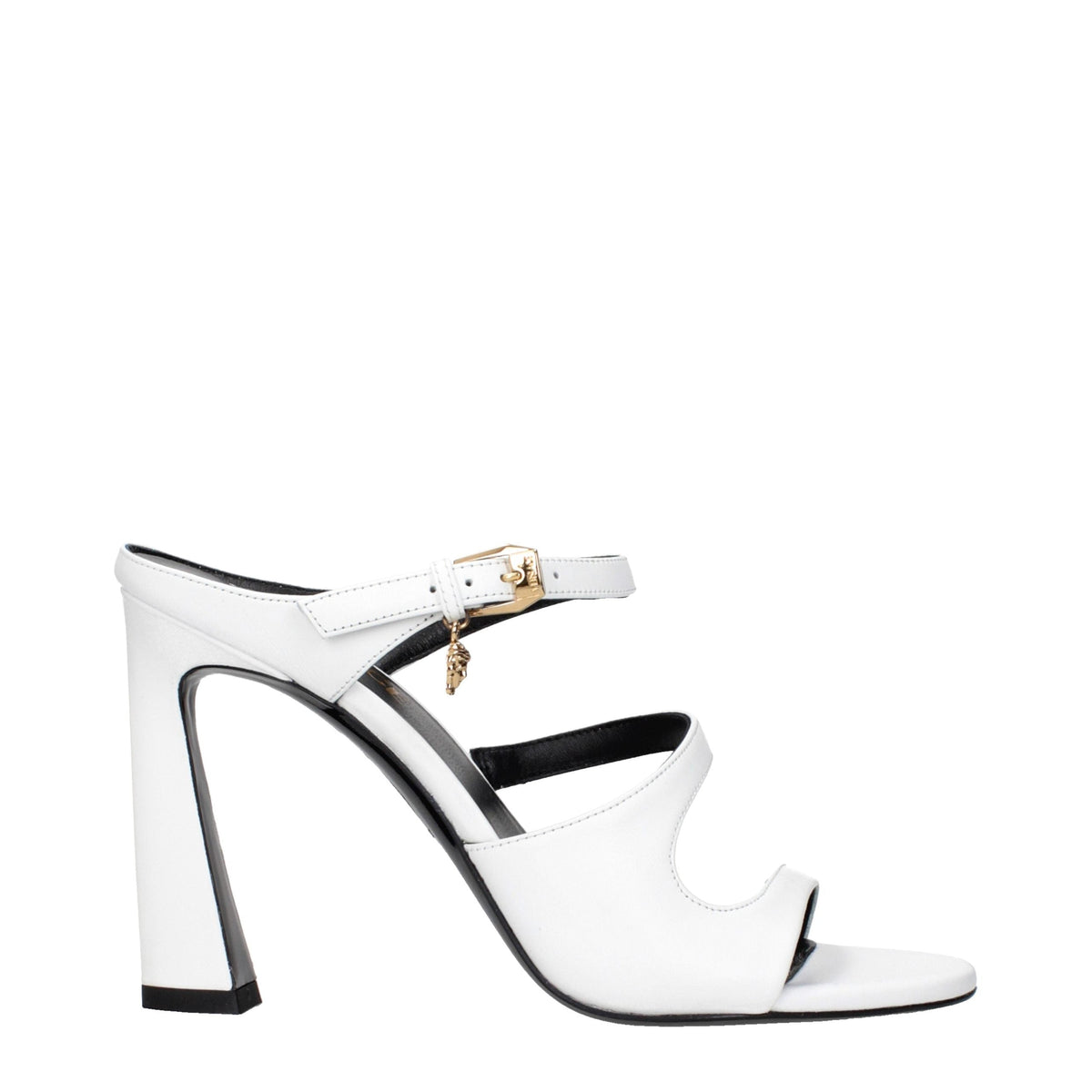 Versace Leather Stiletto Heel Women's Sandals