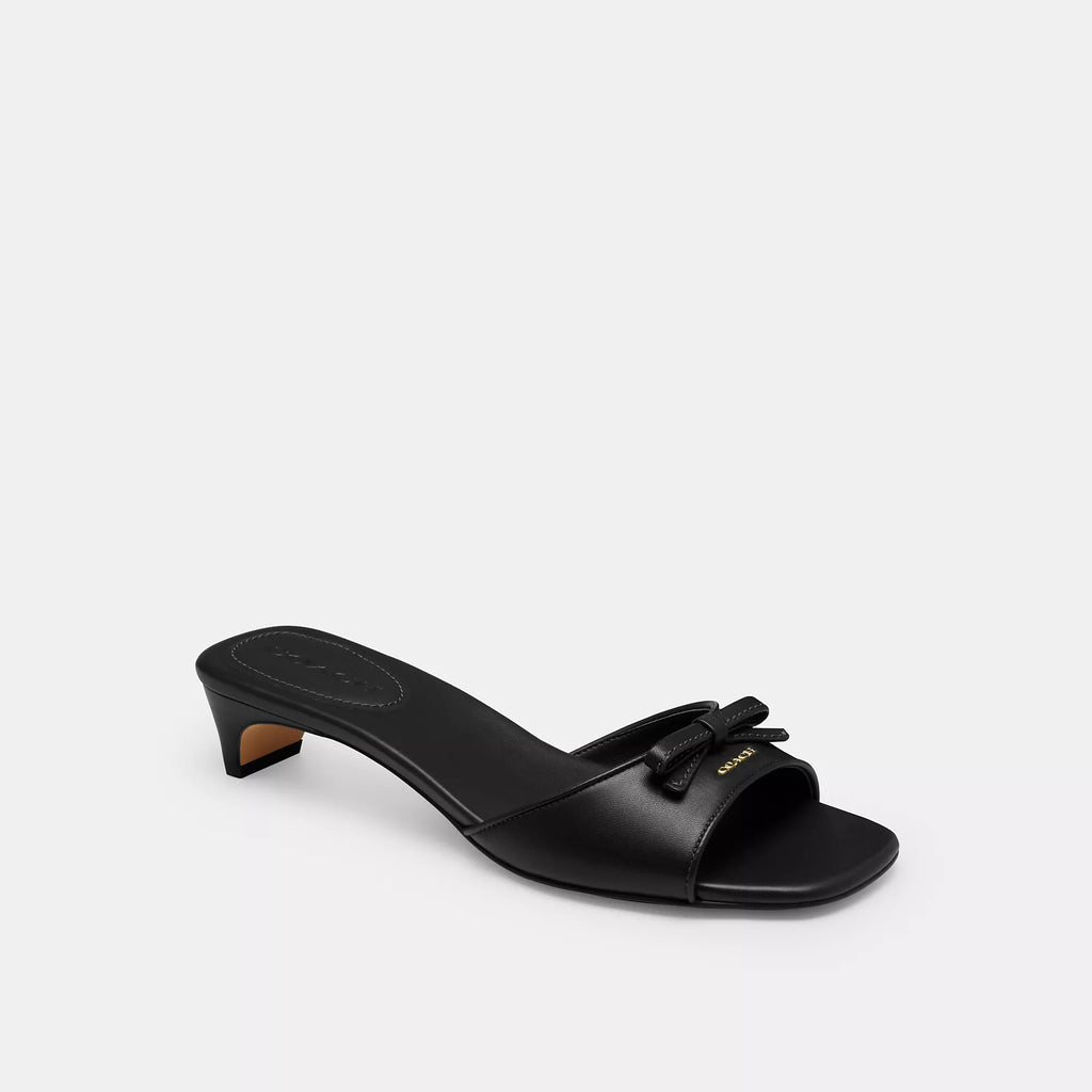 Coach Outlet Bow Kitten Heel Sandal