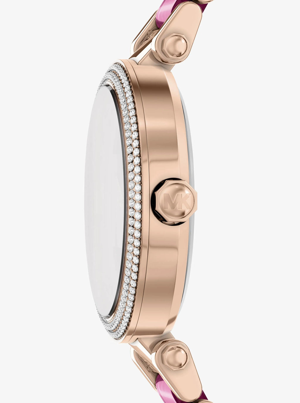 Oversized Parker Pavé Pink-Tone Watch
