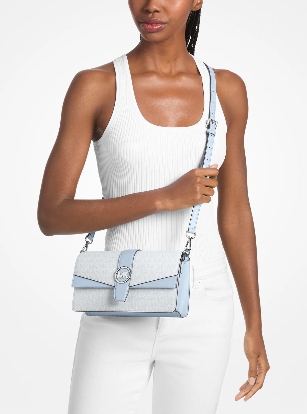 Greenwich Medium Signature Logo Shoulder Bag