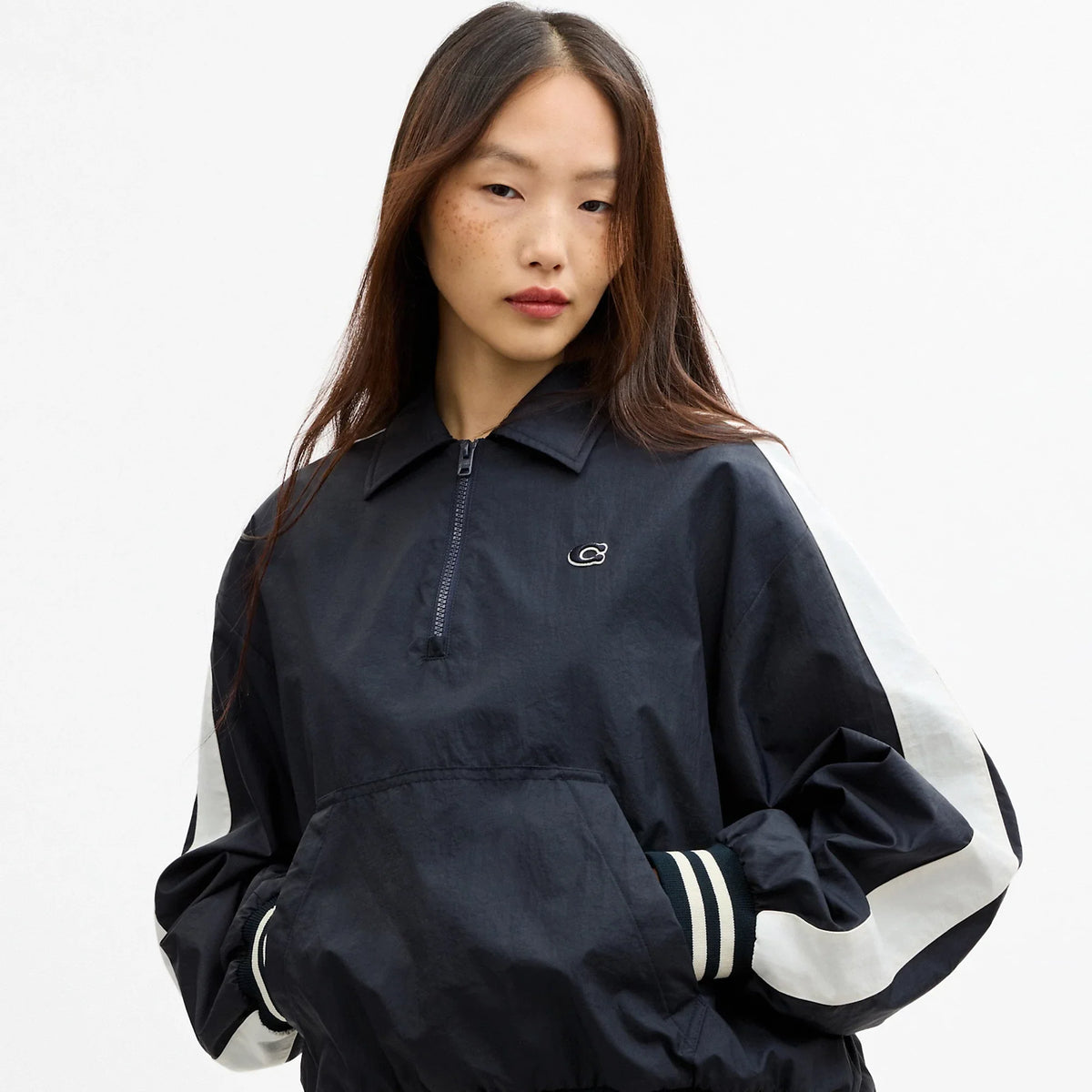Coach Outlet Sporty Half Zip Jacket