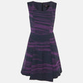 Versus Versace Navy Blue Crepe Sleeveless Dress