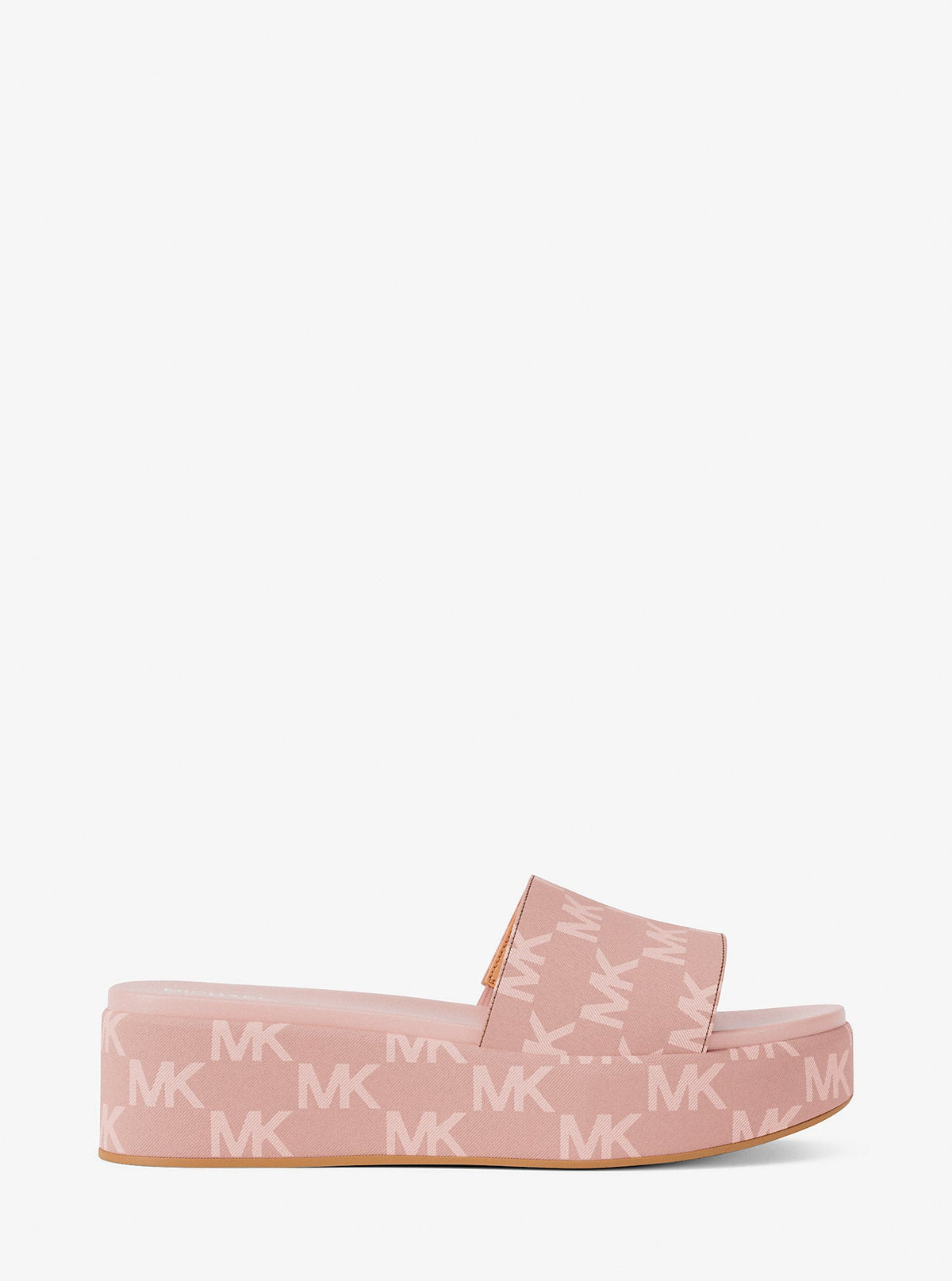 Sadler Logo Jacquard Platform Slide Sandal