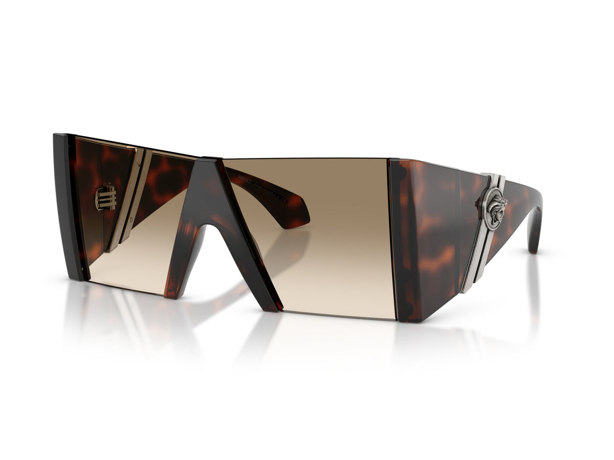 Tortoiseshell 0ve4515 Oversized Shield Sunglasses