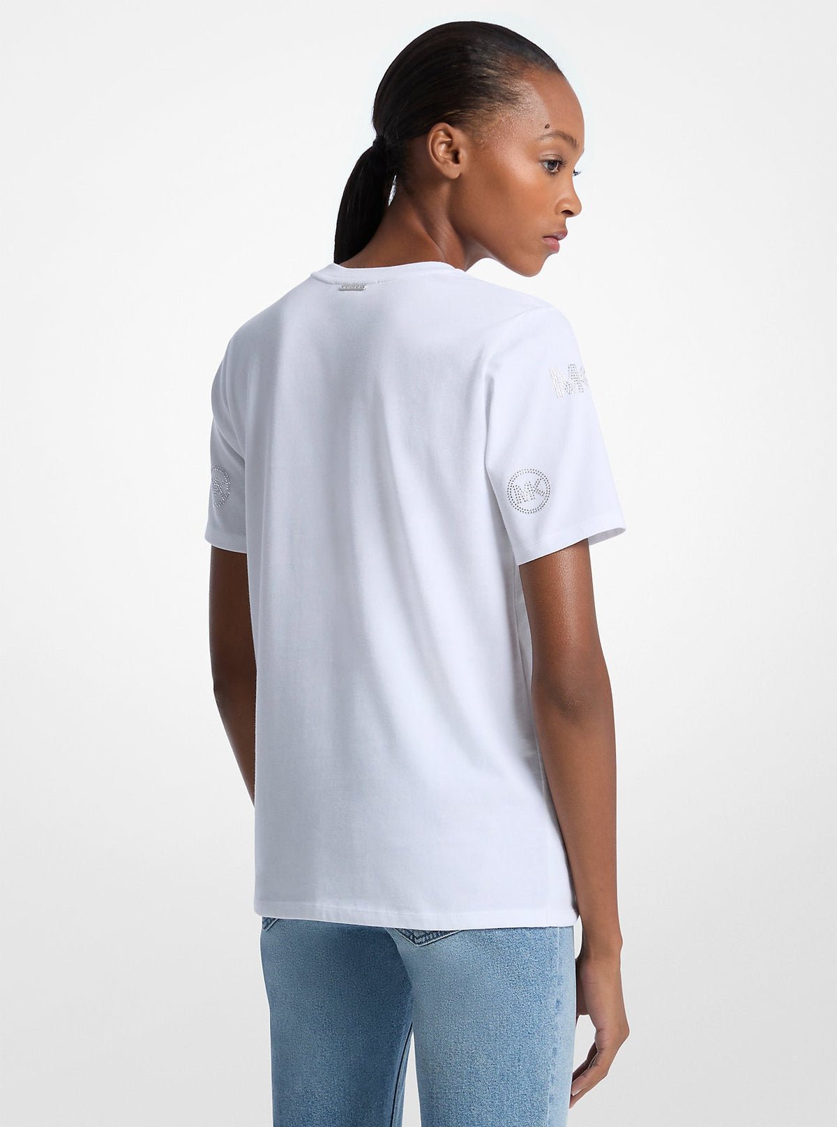 Embellished Logo Cotton T-Shirt
