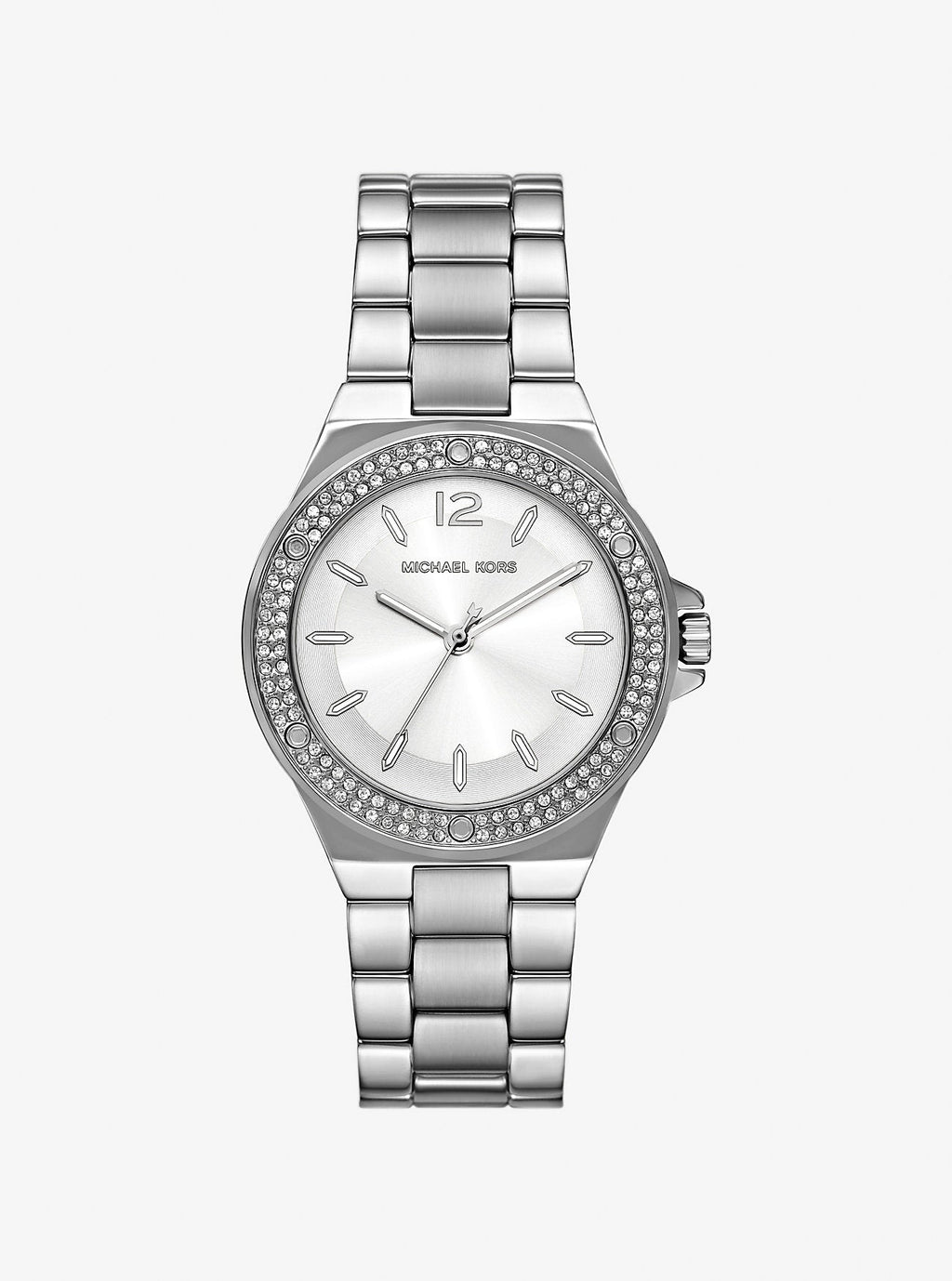 Lennox Pavé Silver-Tone Watch