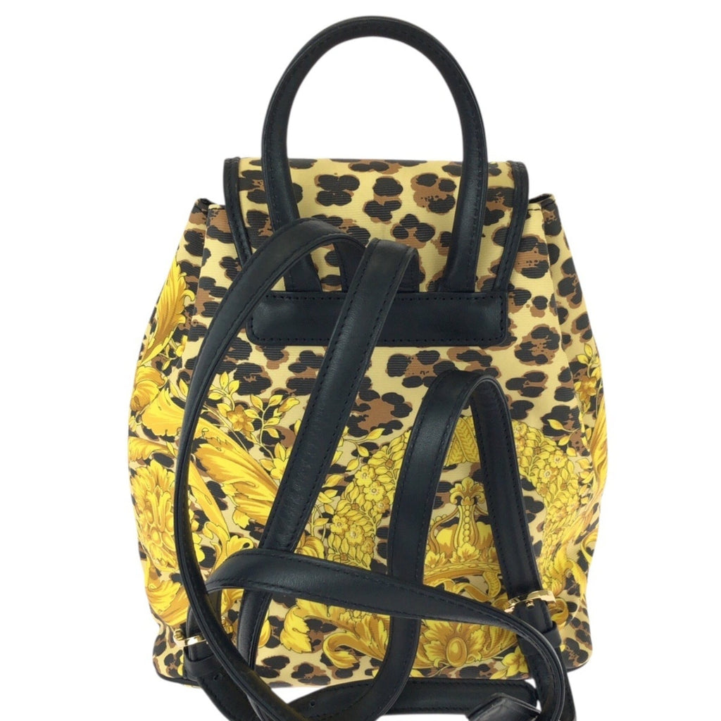 Versace yellow Pvc Leather Backpack (Pre-Owned)