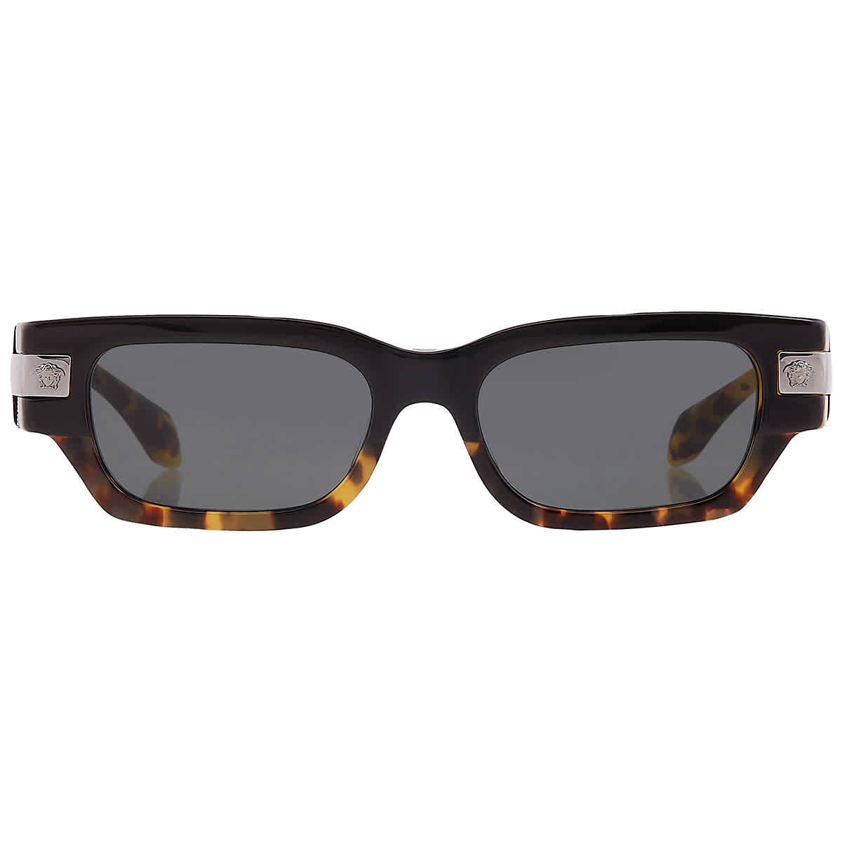Versace Dark Grey Rectangular Men's Sunglasses VE4465 545687 53