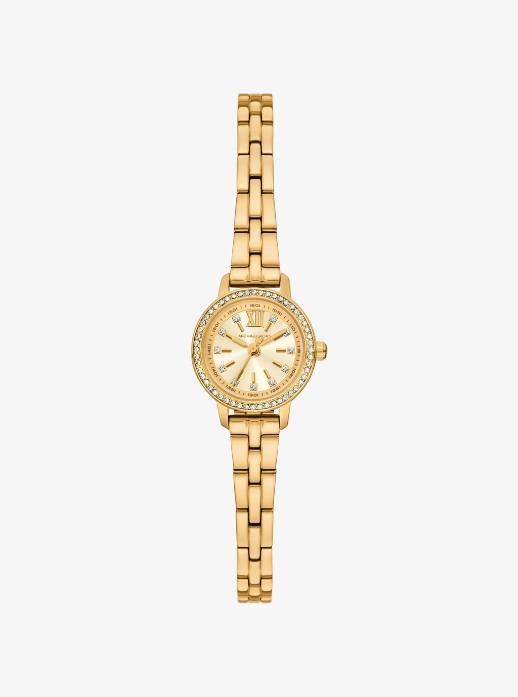 Micro Melissa Pavé Gold-Tone Watch