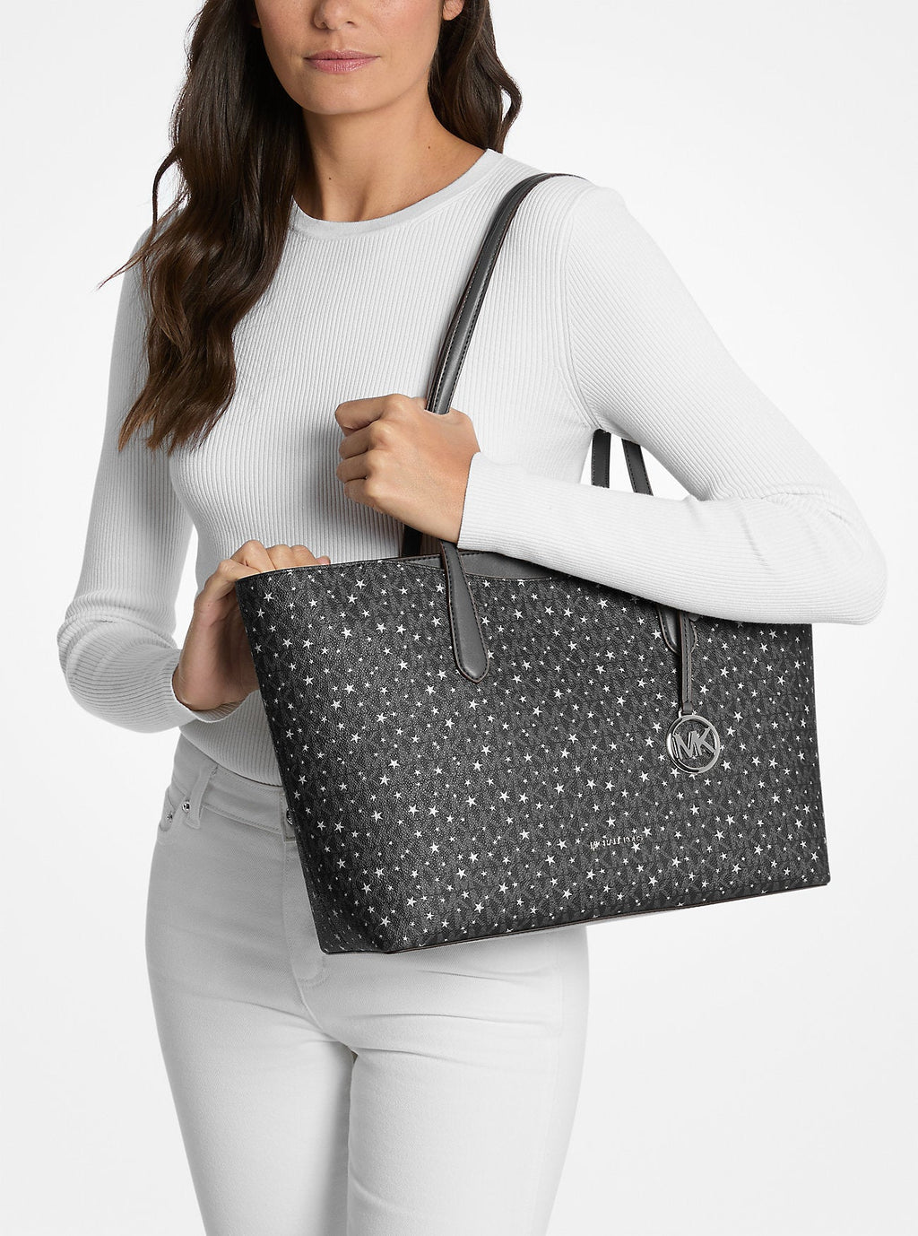 Arden Large Printed Signature Logo Tote Bag