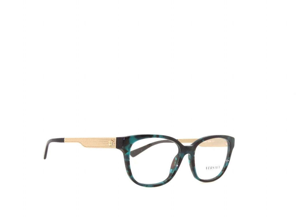 Women's Ve3240 Square Eyeglasses In Green Havana / Gold