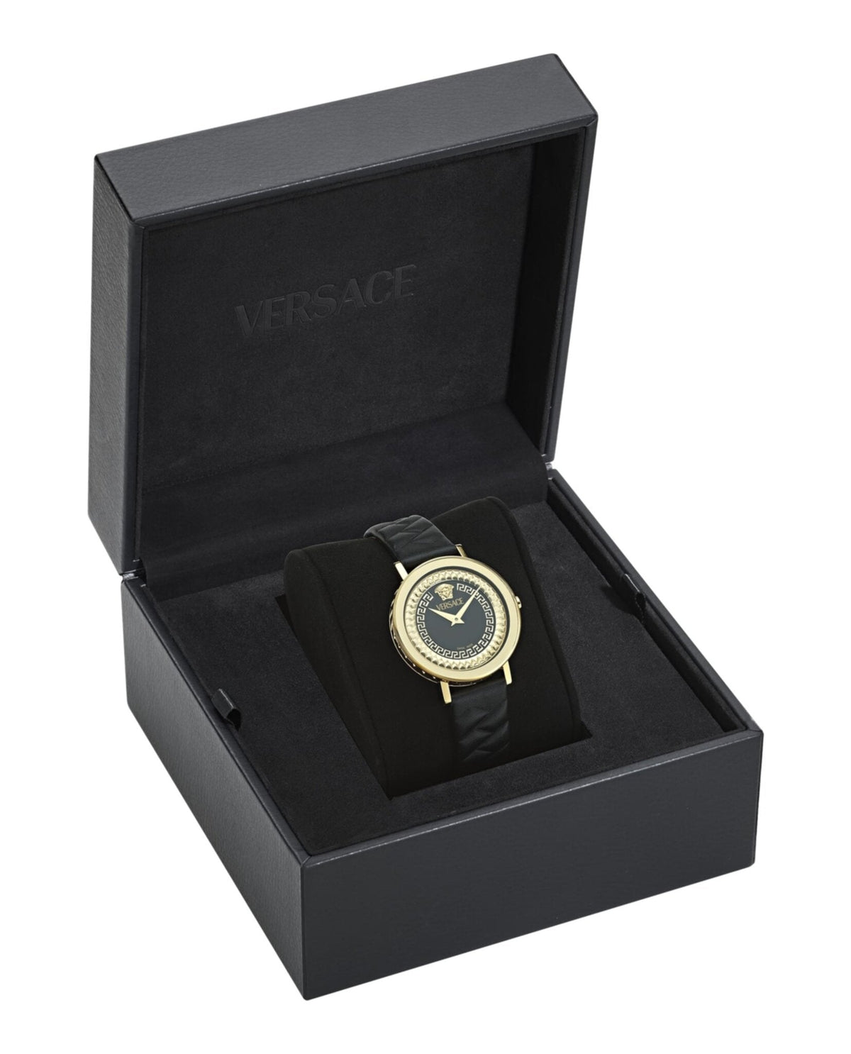 Versace Delphinus Leather Watch