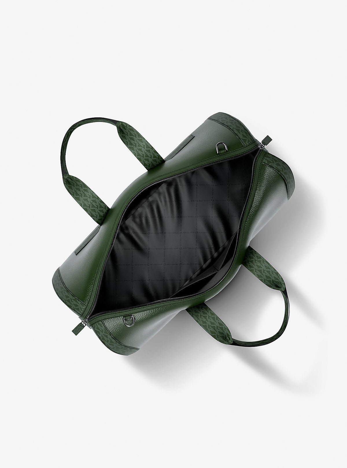 Cooper Pebbled Leather and Signature Logo Duffel Bag