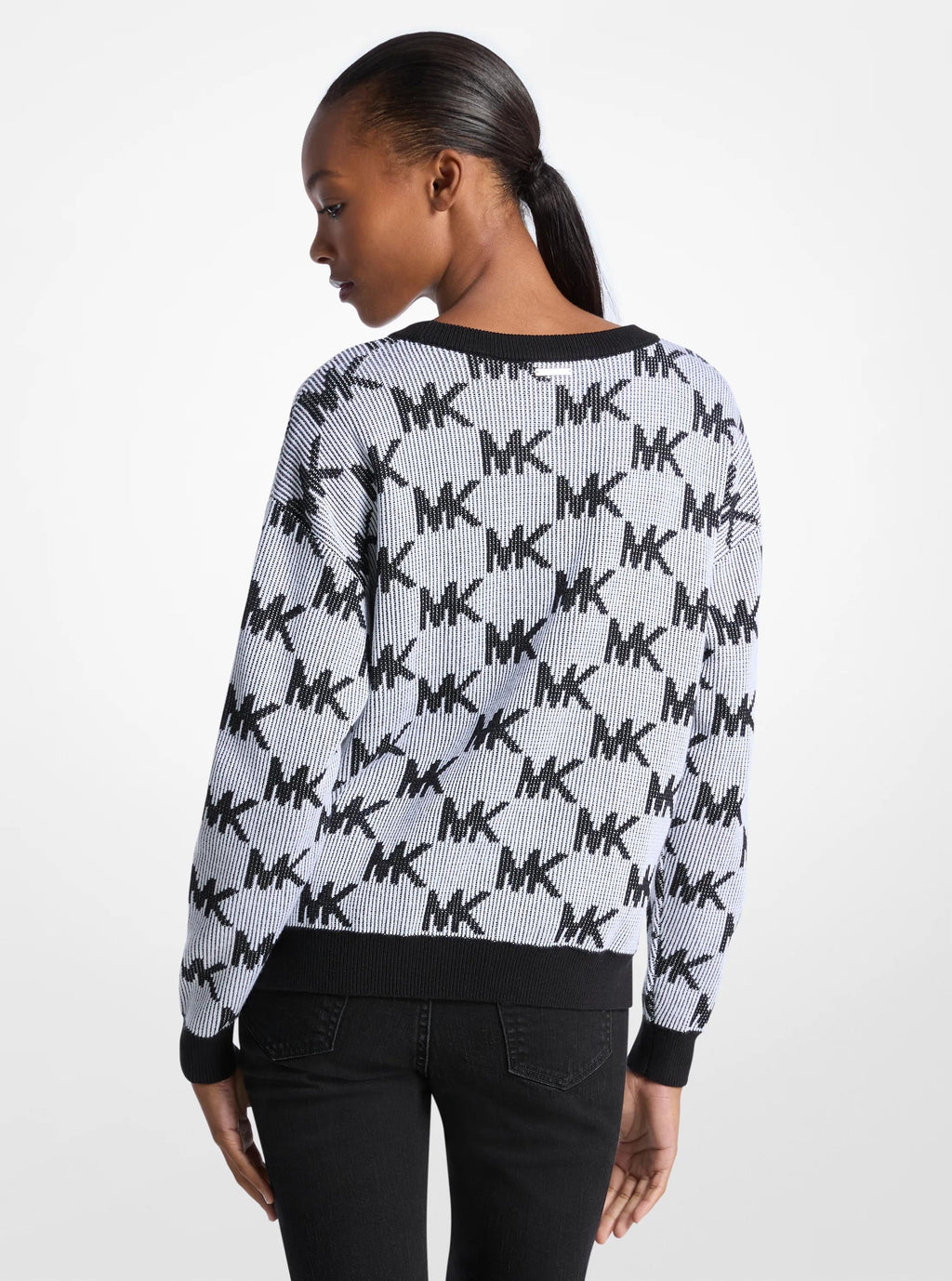 Logo Jacquard Knit Sweater