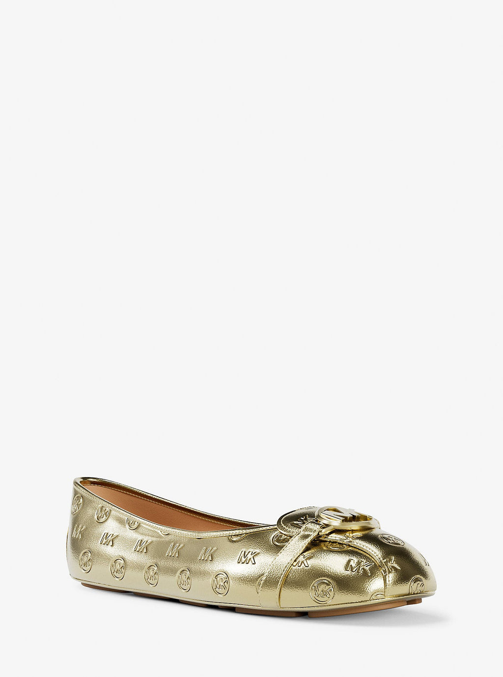 Fulton Metallic Logo Debossed Moccasin