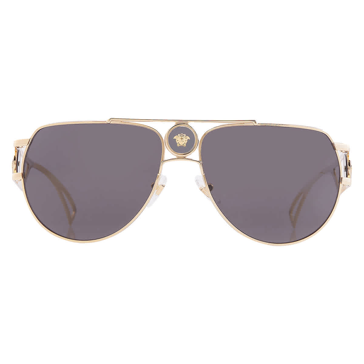 Versace Grey Pilot Men's Sunglasses VE2225 100287 60