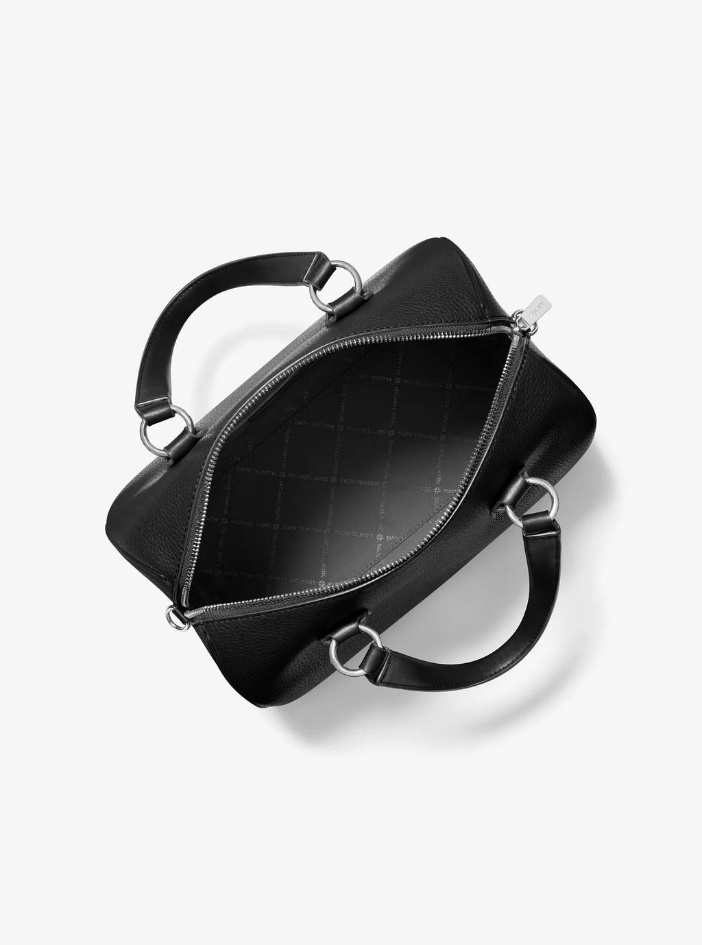 Grayson Medium Pebbled Leather Duffel Crossbody Bag