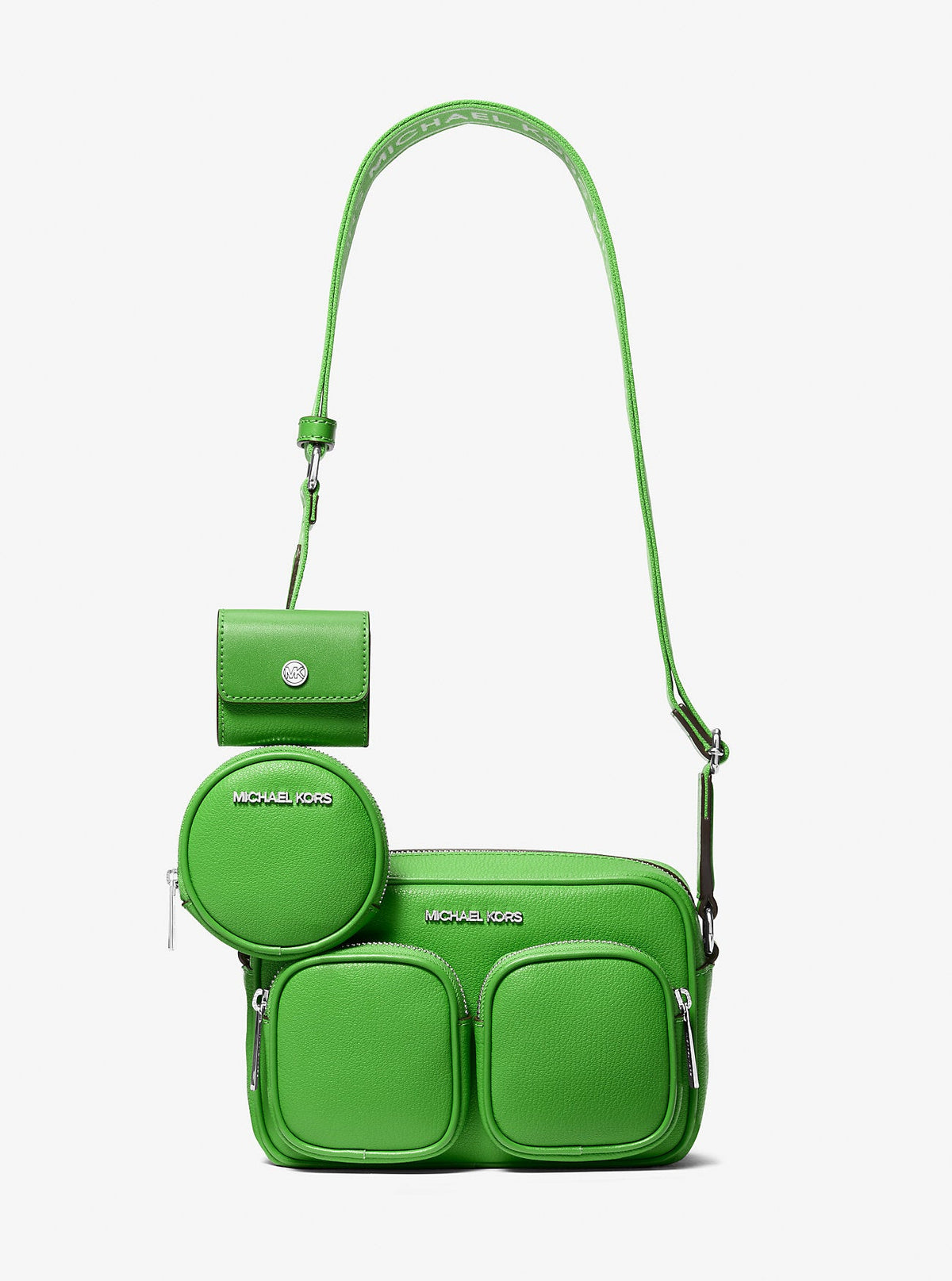 Jet Set Leather Medium Crossbody Bag with Case for Apple Airpods Pro