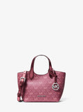 Maya Extra-Small Metallic Signature Logo Crossbody Bag