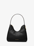 Nayla Small Pebbled Leather Hobo Shoulder Bag