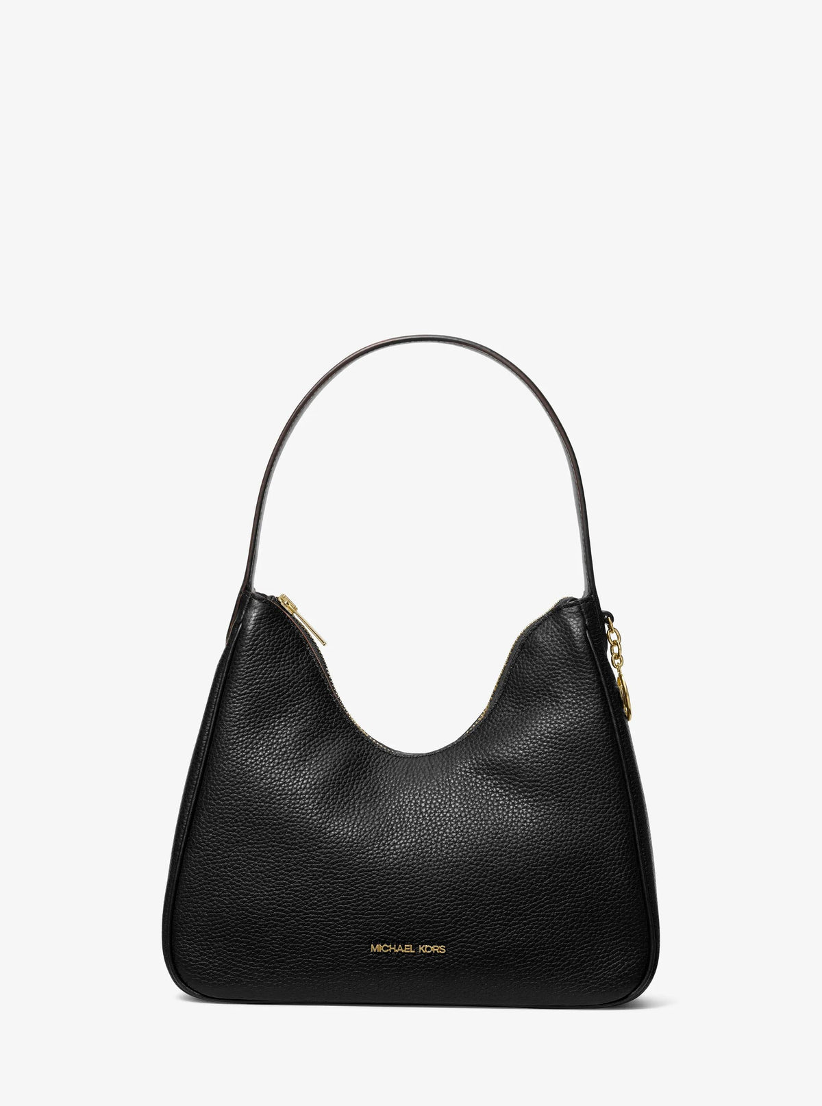 Nayla Small Pebbled Leather Hobo Shoulder Bag