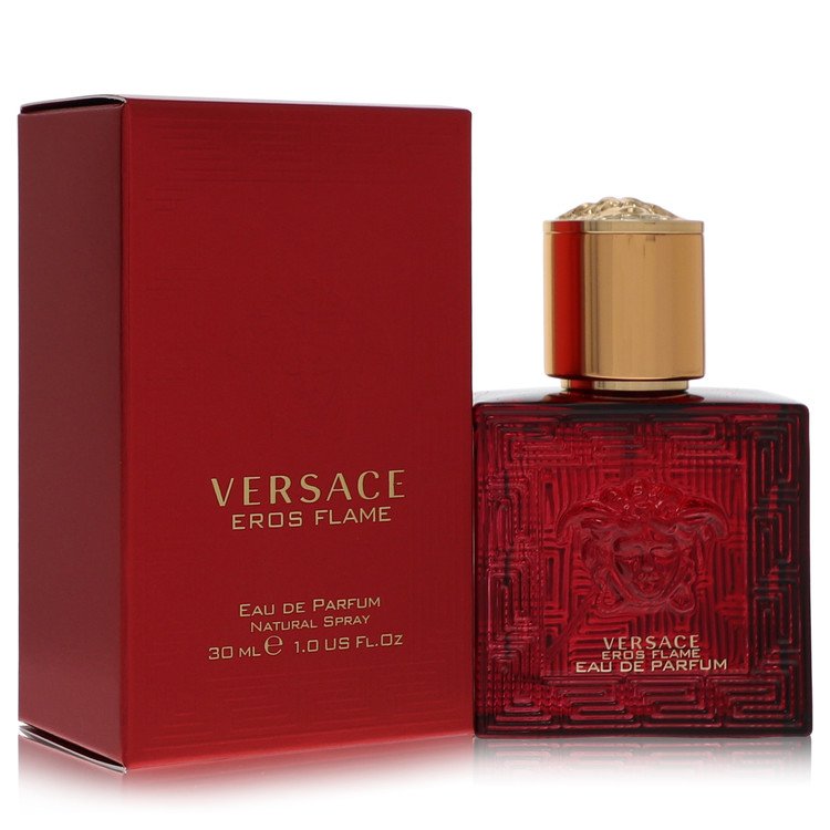 2pcs Combo Gift Set Versace Eros Flame by Versace Eau De Parfum Spray 1 oz for Men