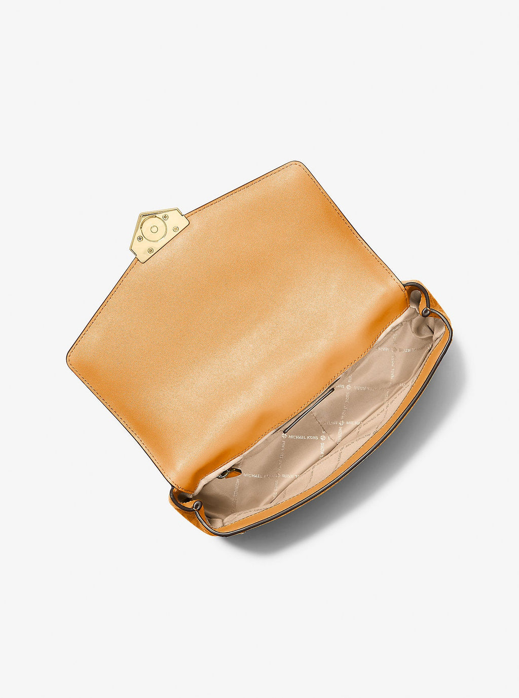 Soho Large Studded Signature Logo Shoulder Bag