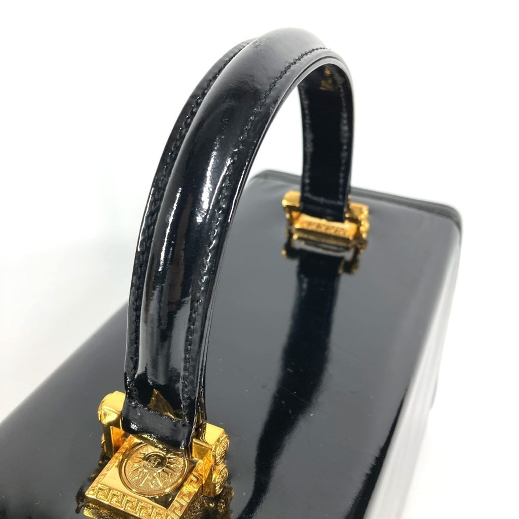 Versace Patent Leather Handbag Vanity Bag (Pre-Owned)