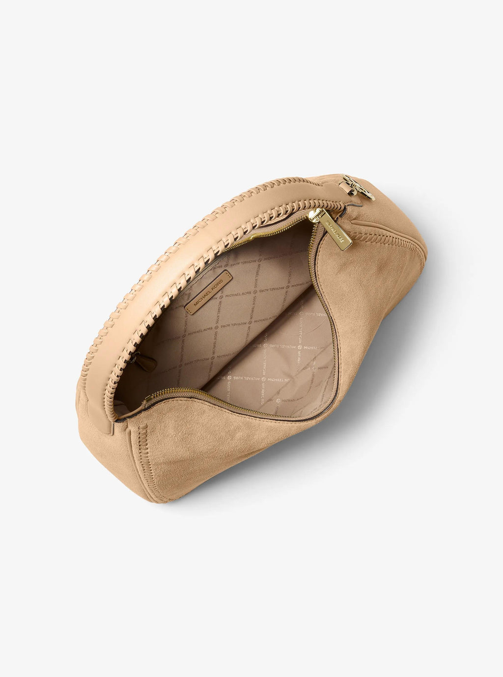 Nayla Medium Suede Hobo Shoulder Bag
