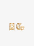 Pavé Perforated Huggie Earrings