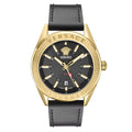 Versace Men's V-Code Black Dial Watch