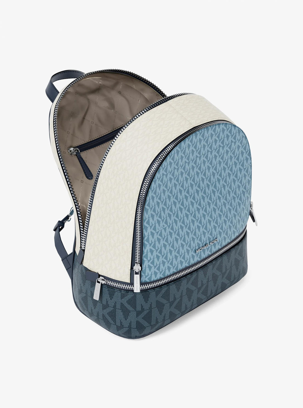 Rhea Medium Color-Block Signature Logo Backpack