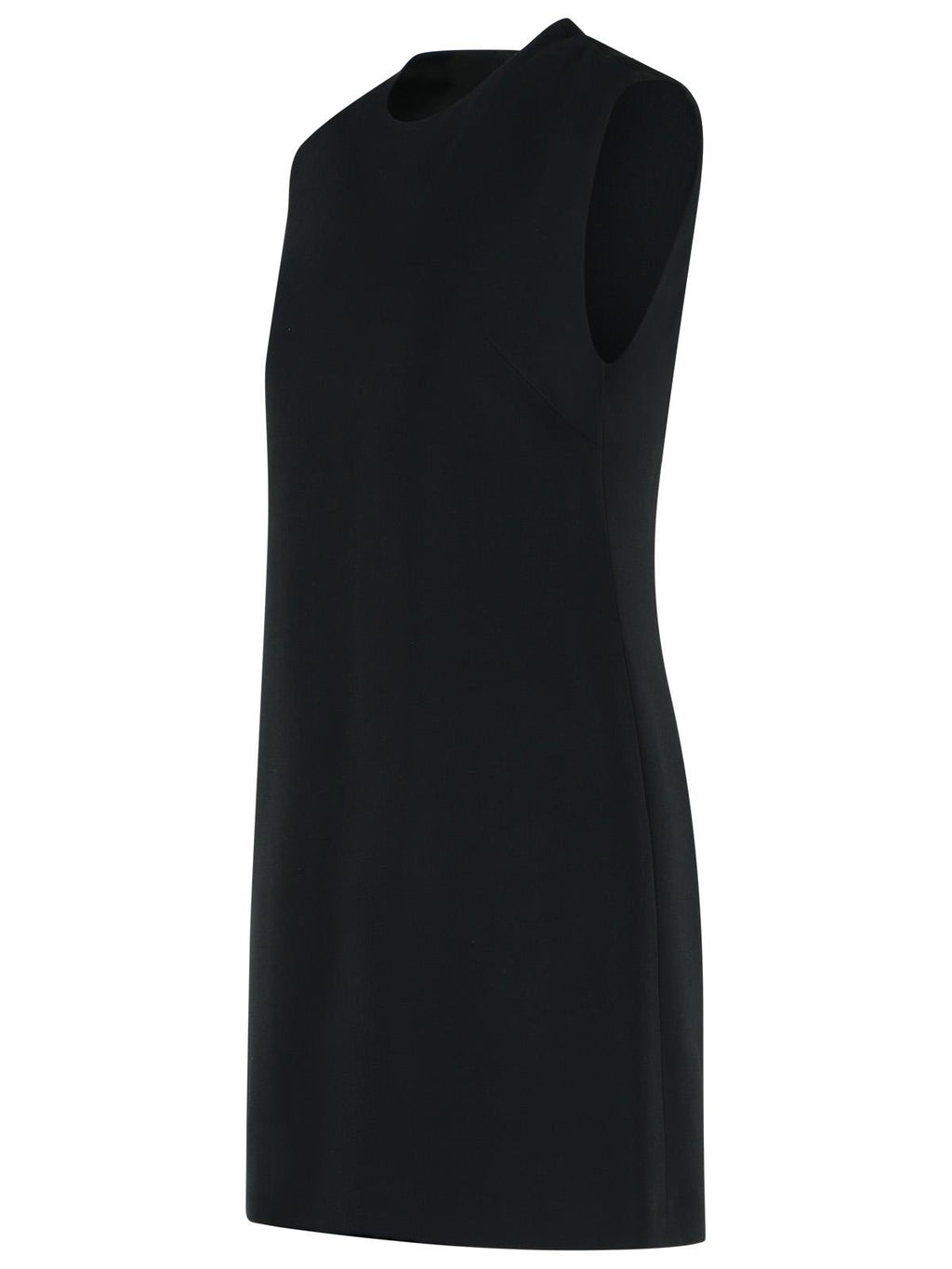 Black Cady Medusa Button Viscose Midi Dress