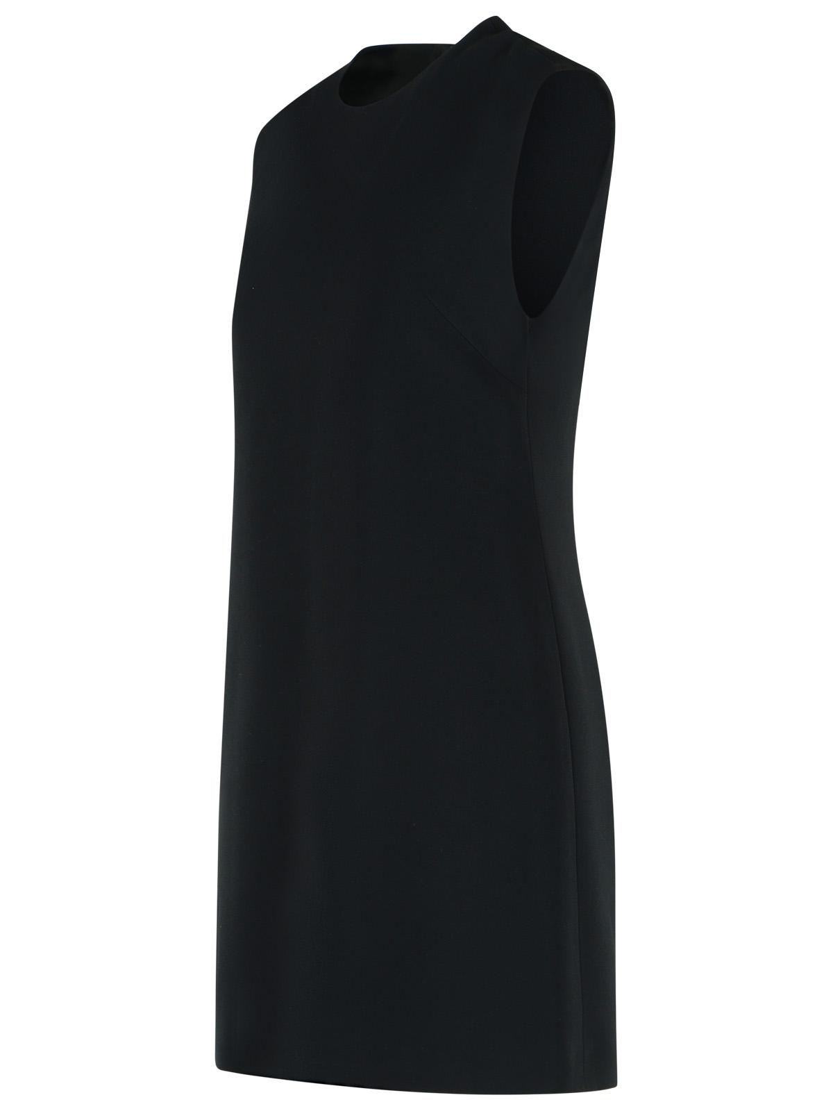 Black Cady Medusa Button Viscose Midi Dress
