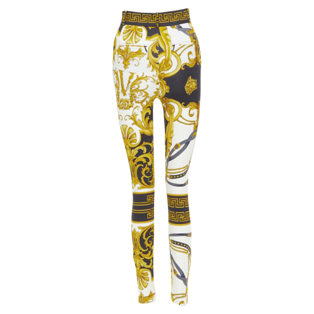 Versace Rodeo Barocco harness legging pants