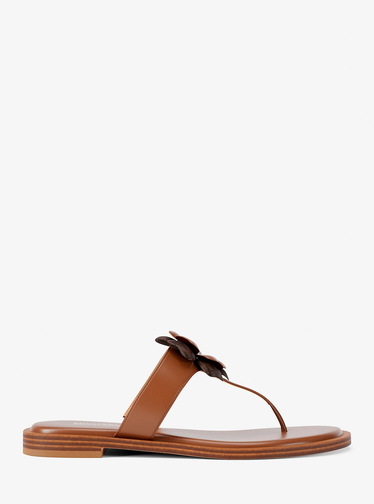 Callie Embellished Signature Logo Trim Thong Sandal