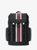Cooper Medium Striped Signature Logo City Backpack