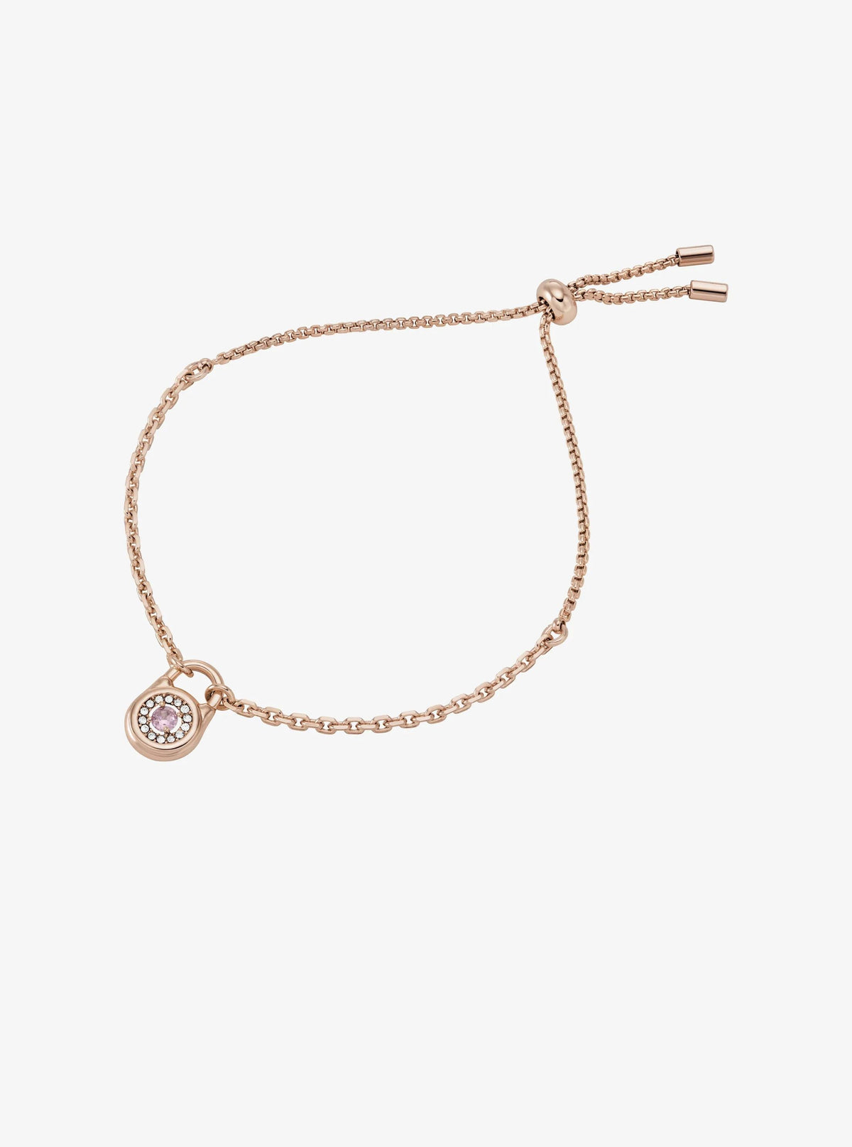 Pavé Lock Slider Bracelet
